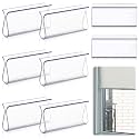 Chunful 8 Pieces Plastic Shade Pulls for Roller Shades Handles, Clear
