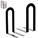 Chunful Metal Bookends, 2 Pcs, Black, Round