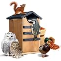 Chunful Wooden Squirrel House, Outdoor Wildlife Nesting Box