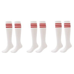 chung kids knee high socks stocking cotton heelless tube stocking school uniform team cosplay