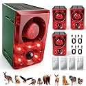 ChunHee Solar Outdoor Motion Sensor Alarm Dog Barking Gunshot Sound 130dB
