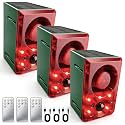 ChunHee Solar Outdoor Motion Sensor Alarm Dog Barking Gunshot Sound 130dB
