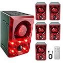ChunHee Solar Outdoor Motion Sensor Alarm Dog Barking Gunshot Sound 130dB