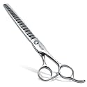 Chunkers Dog Grooming Scissors Magic Thinning Shears for Dogs Pet Cat Light Cutting Feel No Marks Only Fluffy Natural Left 70% Thinning Rate Japanese VG10(7in,3D Chunkers)