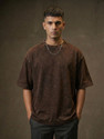 CHUNKY PANDAS Printed Men Round Neck Brown