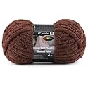 Super Soft Chunky Chenille Yarn for Crocheting &amp; Knitting - 3.52oz/38.2yd per Skein, Ultra Plush Velvet Yarn for Baby Blankets, Amigurumi &amp; Crafts, Espresso Brown, 1 Skein