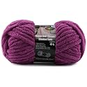 Super Soft Chunky Chenille Yarn for Crocheting &amp; Knitting - 3.52oz/38.2yd per Skein, Ultra Plush Velvet Yarn for Baby Blankets, Amigurumi &amp; Crafts, Violet, 1 Skein