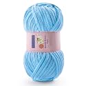 Chunky Chenille Yarn for Crocheting, #6 Blue Baby Blanket Yarn for Crochet
