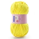 Chunky Chenille Yarn for Crocheting #6 Yellow Baby Blanket Yarn for Crochet