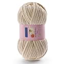 Chunky Chenille Yarn for Crocheting, #6 Beige Baby Blanket Yarn for Crochet