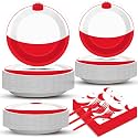 CHUNNIN 200 PCS Gone Fishing Party Plates Napkins Fishing Tableware Set