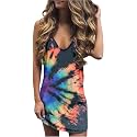 CHUNTIANRAN Mini Dress for Women Swimsuit Coverup Beach Hawaiian Tank Dress