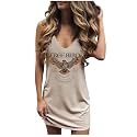 CHUNTIANRAN Mini Dress for Women Swimsuit Coverup Beach Hawaiian Tank Dress
