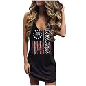 CHUNTIANRAN Mini Dress for Women Swimsuit Coverup Beach Hawaiian Tank Dress