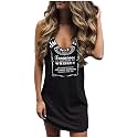 CHUNTIANRAN Mini Dress for Women Swimsuit Coverup Beach Hawaiian Tank Dress