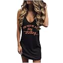 CHUNTIANRAN Mini Dress for Women Swimsuit Coverup Beach Hawaiian Tank Dress