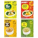 Chutnefy Soulful India Hearty Mains Box | Pack of 4*50gms (Dry) | Add Boiling Hot Water to make 170ml | 1-2 Servings Each | Authentic Indian Comfort Meals | Instant Ghee Pongal, Tomato Pongal, Palak Dal Khichdi, Masala Dal Kh