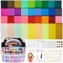 CiaraQ 36-Color Polymer Clay Oven Bake Modeling Kit for Kids & Beginners