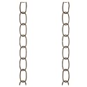 Ciata 11 Gauge Fixture/Hanging Basket Chain 36 inch, Antique Brass Finish - 2 Pack