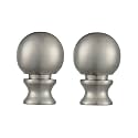 Ciata Lamp Finials Decorative, 1-1/2-Inch Brushed Nickel Ball Lamp Finial (2 Pack)