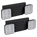 Ciata Led Emergency Lights for Business, for Home Power Failure - Ultra-Bright Led Emergency Lights with Battery Backup, Fire Emergency Lights, Made from Engineering-Grade Thermoplastic - 2 Pack