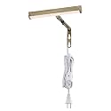 Ciata Picture Light, 7-Inches Picture Frame Light Integrated LED Art Light, 3000K 2 Watt Adjustable ‎Metal Picture Lights for Wall, Artwork Light with in-line On/Off Switch, CRI -90, Antique Brass