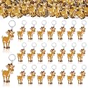CiciBear 24 Pack Goat Keychains Party Decoration for Guests, Farm Animal Themed Party, Baby Shower, School Party, Zoo Kids Birthday