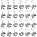 CiciBear 24 Pack Keychains Party Favors for Sheep Barnyard Farm Animals Party, Goodie Bag Stuffer, Kids Birthday, Carnival Rewards