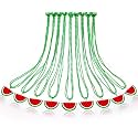 CiciBear 24 Pack Watermelon Necklace Party Favors with Mardi Gras Beads for Guests, Watermelon Themed Party, Baby Shower, School Party, Kids Birthday