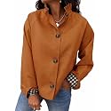 Cicy Bell Womens Ruffle Short Trench Coat Single Breasted Cropped Jackets