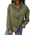 Cicy Bell Womens Ruffle Short Trench Coat Single Breasted Cropped Jackets