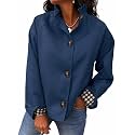 Cicy Bell Womens Ruffle Short Trench Coat Single Breasted Cropped Jackets