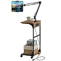 Cidaziya Floor Kindle Phone Tablet Stand with Side Table & Charging Station