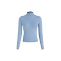 CIDER Womens Knit Top High Neck Long