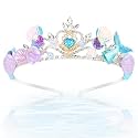 CIEHER Mermaid Crown Headband Seashell Crown for Little Mermaid Birthday Party Decorations, Mermaid Accessories Halloween Costumes