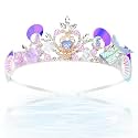 CIEHER Mermaid Crown Purple Mermaid Headband Seashell Crown for Mermaid Party Decorations Mermaid Birthday Decorations, Mermaid Accessories