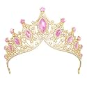 CIEHER Pink Crown for Women, Tiaras and Crowns for Girls
