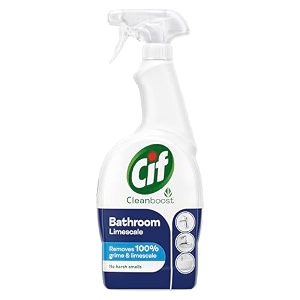 cif power amp shine bathroom cleaner spray tough stain remover 700ml