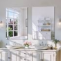 CILIBER 2-Pack 24x36 Inch Frameless Mirrors for Wall, Bathroom Vanity Mirrors with Polished Edge, Rectangle Mirror for Over Sink, Bedroom, Entryway, Horizontal or Vertical, 3mm Tempered Glass