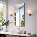 CILIBER Frameless Mirror, 20x40 Mirrors for Wall, Rectangle Bathroom Mirror for Over Sink, Frameless Vanity Mirror with Polished Edge, 3mm Tempered Glass, Hangs Horizontally or Vertically