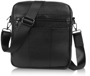 cimoni black sling bag casual vegan leather daytrip crossbody slingbag for unisex