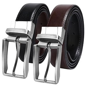 CIMONI Reversible Leather Belt for Men