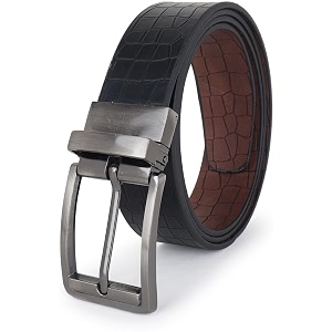 CIMONI Reversible Leather Belt for Men