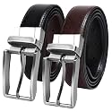 CIMONI Reversible Leather Belt for Men 