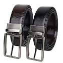 CIMONI Reversible Leather Belt for Men 
