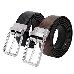 CIMONI Reversible Leather Belt for Men