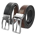 CIMONI Reversible Leather Belt for Men 