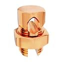 THE CIMPLE CO 1 Pack, Size #2 Copper Split-Bolt Connector 2 AWG -