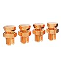 THE CIMPLE CO 10 Pack, Size #4 Copper Split-Bolt Connectors 4 AWG -
