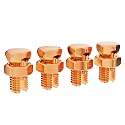 THE CIMPLE CO 10 Pack, Size #6 Copper Split-Bolt Connectors 6 AWG -